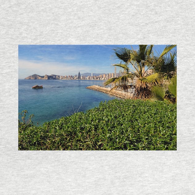 Benidorm Poniente Beach Costa Blanca Spain by AndyEvansPhotos